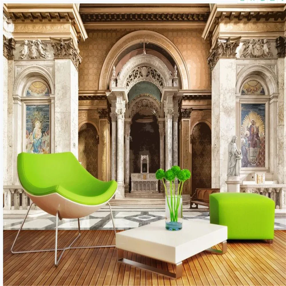 European  church wallpapers background wall mural modern wallpaper for living room 3d nature wallpapers