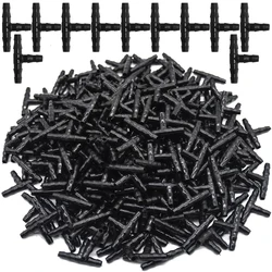 KESLA 100-500PC plastikowe Dripper podlewanie rośnie Tee 1/4 Cal wąż złącze wspólne wąż narzędzia do nawadniania na zewnątrz dla 4mm/7mm wąż