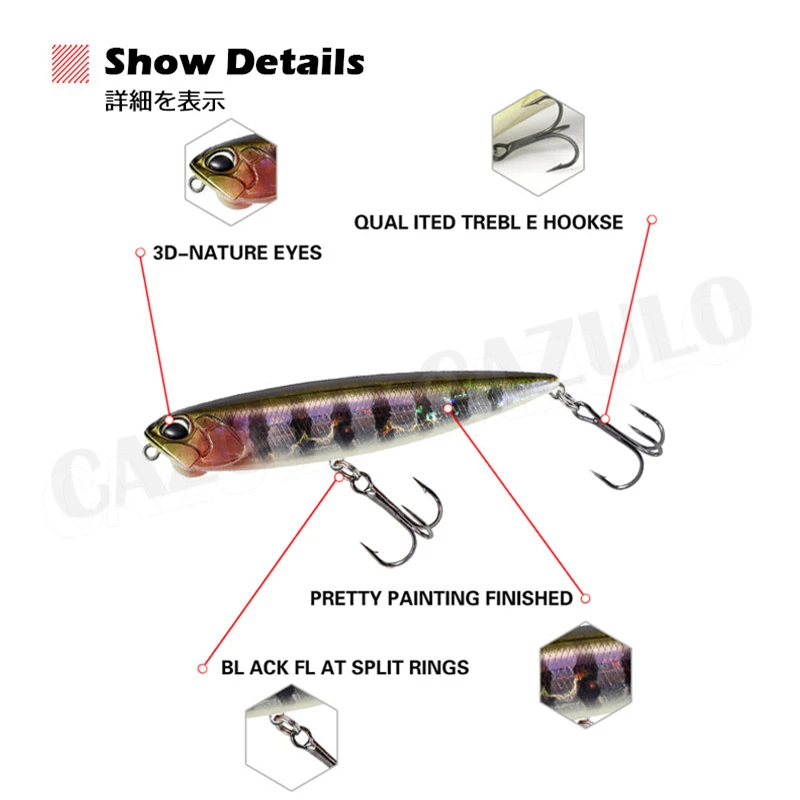 Floating Pencil Fishing Lure Accesorios Isca Artificial Weights 14.3g 10cm Bait Topwater De Pesca Articulos For Pike Fish Leurre