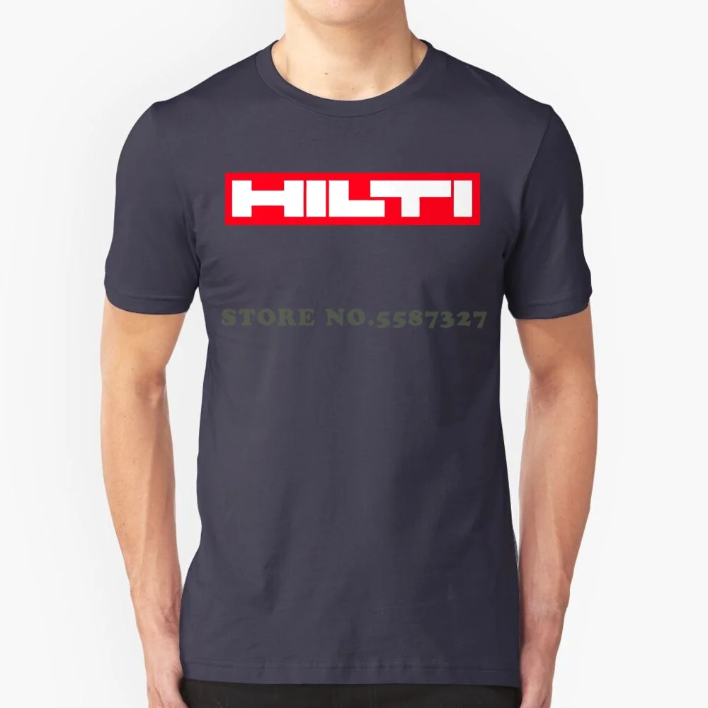 New Hilti Tools Logo T Shirt Black Tshirt O-Neck Summer Personality Fashion Men T Shirts