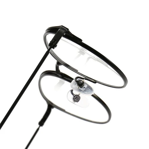 Imagen 2 del producto Gafas redondas de Metal para miopía, lentes graduadas para estudiantes, Estilo Vintage, para miopía, 0-0,5-1,0 To-4,0