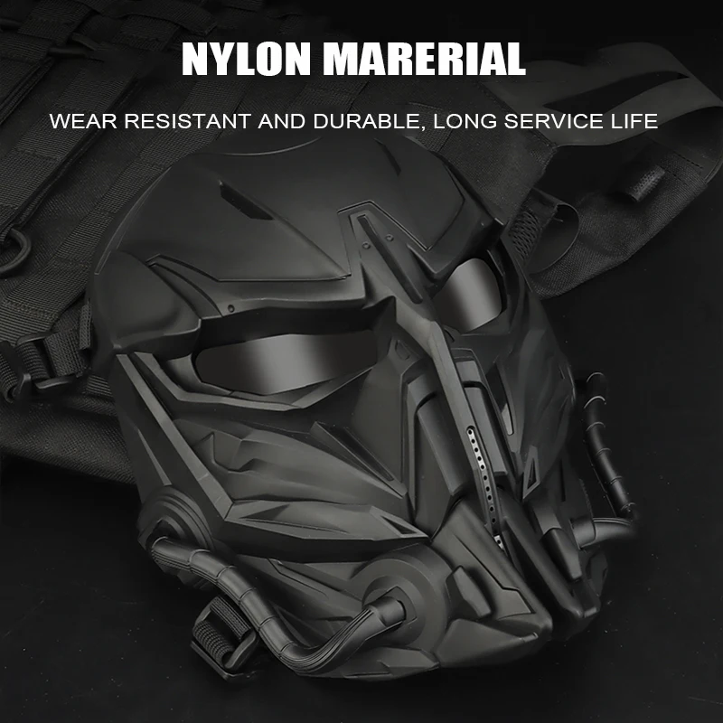 Tactical Airsoft Paintball Masks Motorcycle Men Full Face Mask for Hunting Shooting Military Halloween Mask War Game Headgear