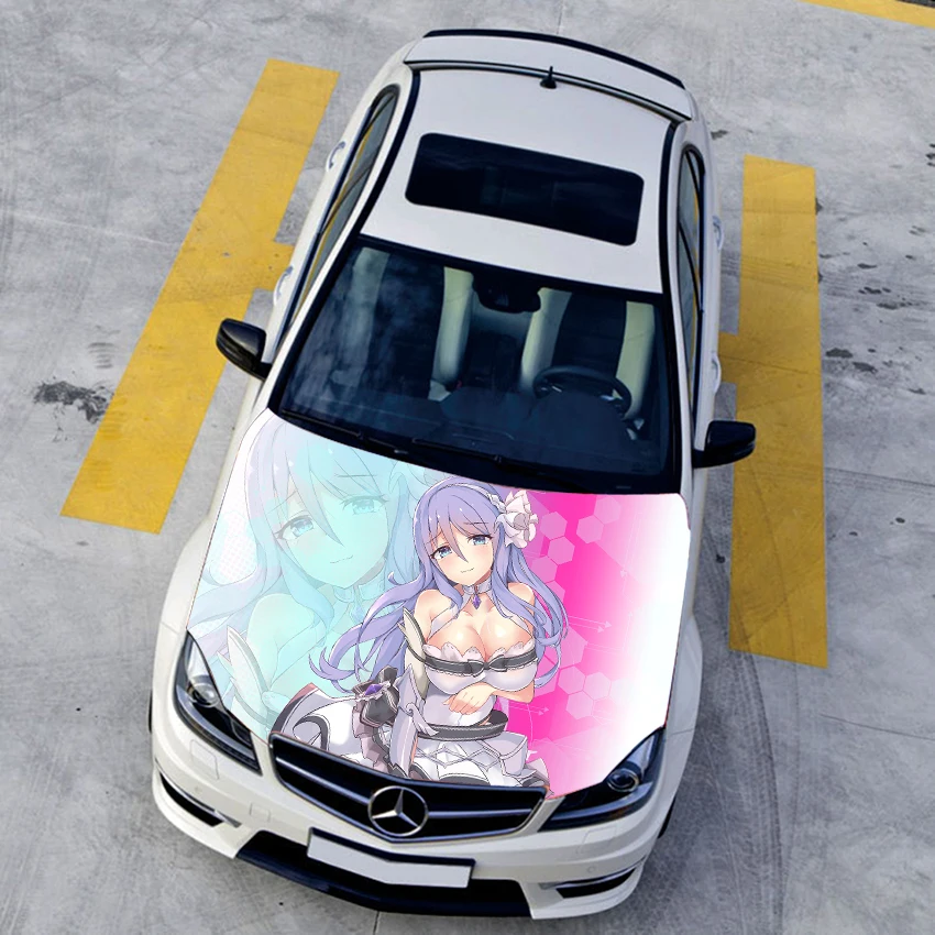 Anime Games Itasha Car Sticker Auto Hood Protective Film Decals Princess Hoshino Shizuru Cartoon Vinyl Stickers For Cars Styling