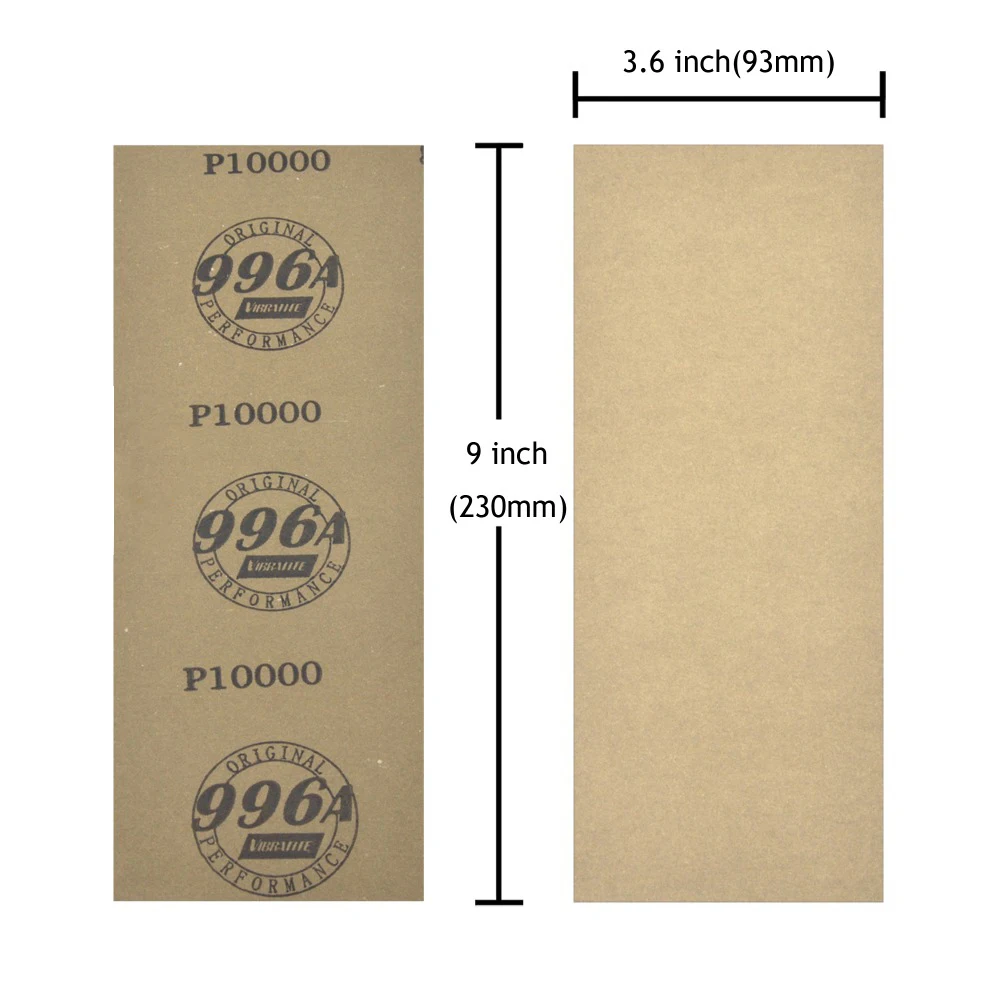 9x3.6 "Cao Cấp KHÔ ƯỚT Cát Giấy Assorted 320 to10000 Nhám + Tặng Giấy Nhám Giá Đỡ cho Gỗ Nhựa trang sức và Kim Loại Đánh Bóng