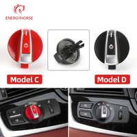 1Pcs Car Headlight Switch Knob Buttons For BMW 5 6 7 Series X3 X4 F01 F02 F03 F10 F18 F07 F06 F25 F26 Black