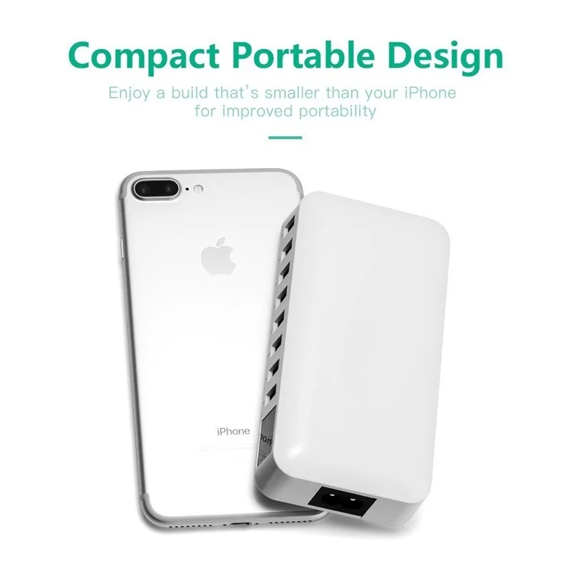 Multi 8 portas usb carregador rápido mesa telefone carregador display lcd dock carregador para smartphone iphone carregador samsung xiaomi