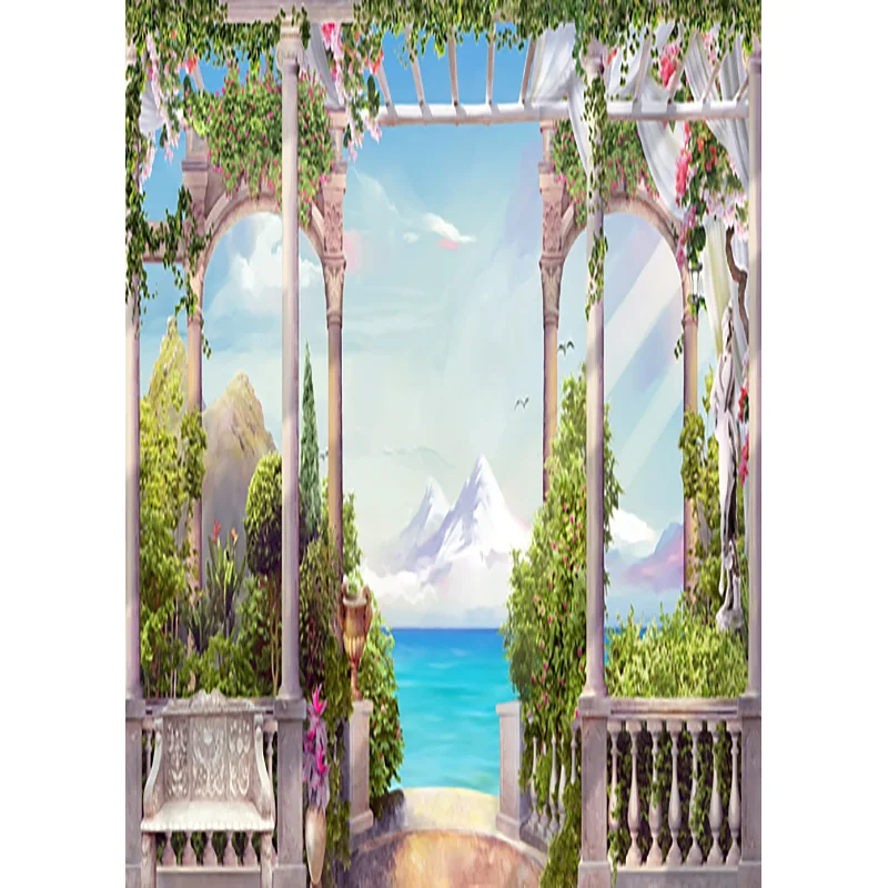 Vinile fondali fotografia Prop fiore parete pavimento in legno tema matrimonio Studio fotografico sfondo 1911 CXZM-17