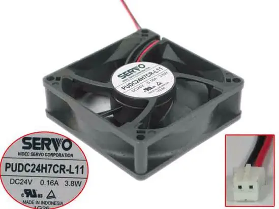 

Servo PUDC24H7CR-L11 DC 24V 0.16A 80x80x25mm 2-Wire Server Cooling Fan