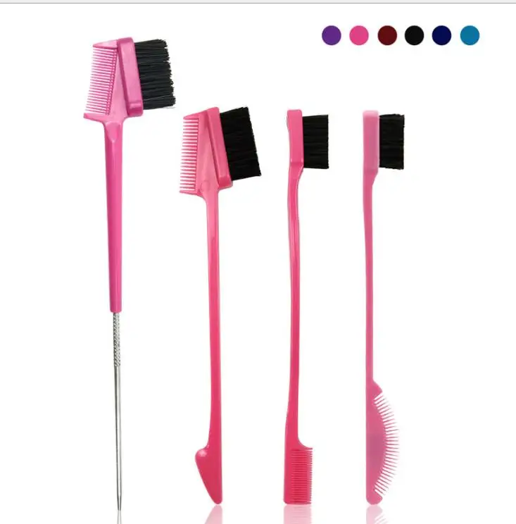 

wholesale edge control brush Wholesale In Bulk Edge Control Brush Double Side Baby Hair Brushes Set Hair Comb