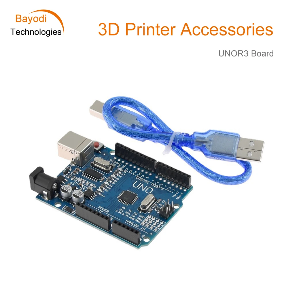 3D Printer Parts CNC Shield V3.0 UNOR3 Board A4988 Driver Red 17HS4401S Stepper Motors USB Cable CNC Kit