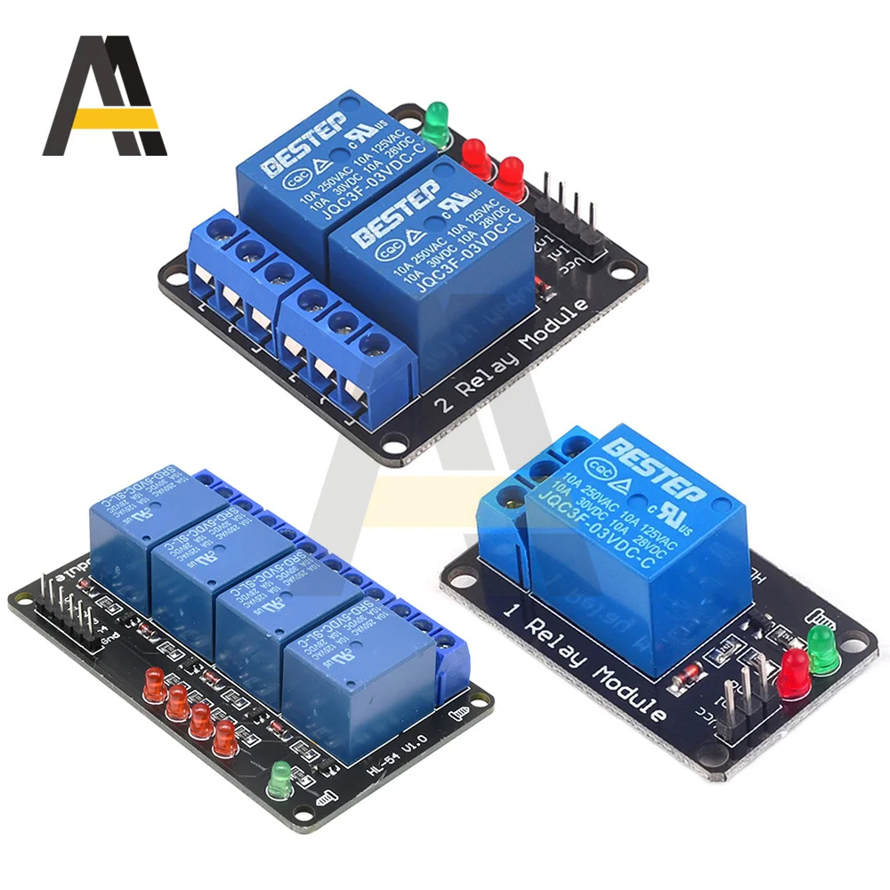 1/2/4 Channel 3V 5V 12V Relay Module Board no optocoupler relay Board for Arduino 8051 AVR PIC DSP ARM ARM MSP430