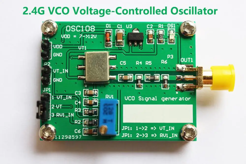 2.4GHz 5.8GHz VCO signal generator RF Microwave VCO voltage controlled oscillator 2.4G 5.8G