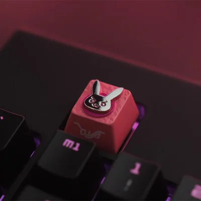 1pc Zinc Aluminium Alloy Key Cap Mechanical Keyboard keycap for DVA STEAM LOL R4 Height Stereoscopic relief keycap for MX switch