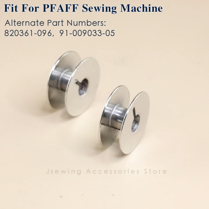 10PCS 9033 Metal Bobbin For PFAFF 130, 280, 290 Sewing Machine ZSK Embroidery Golden Wheel 8810 9920 Accessories 91-009033-05