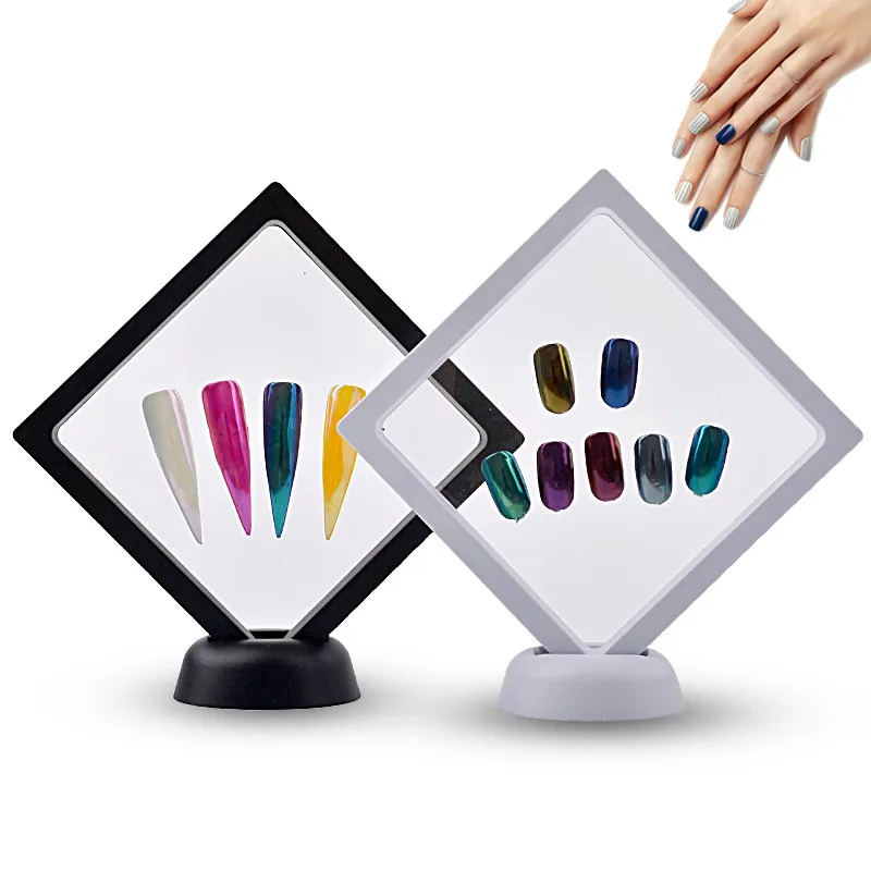 Nail Tips Display Stand Holder Acrylic With PET Membrane Nails Deigns Showing Board Manicure Nail Art Tools Dropshipping