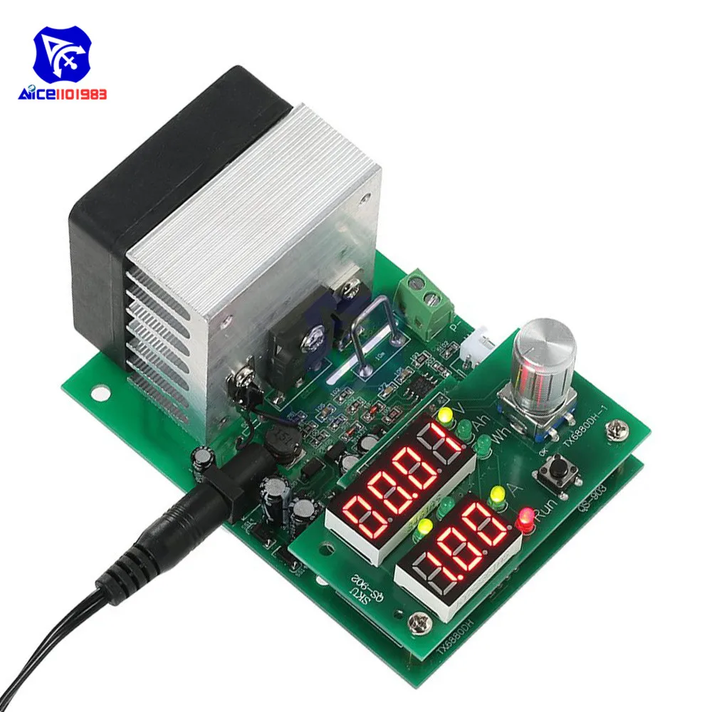 diymore Multi-Functional Constant Current Electronic Load 9.99A 60W 30V Discharge Power Supply Battery Capacity Tester Module