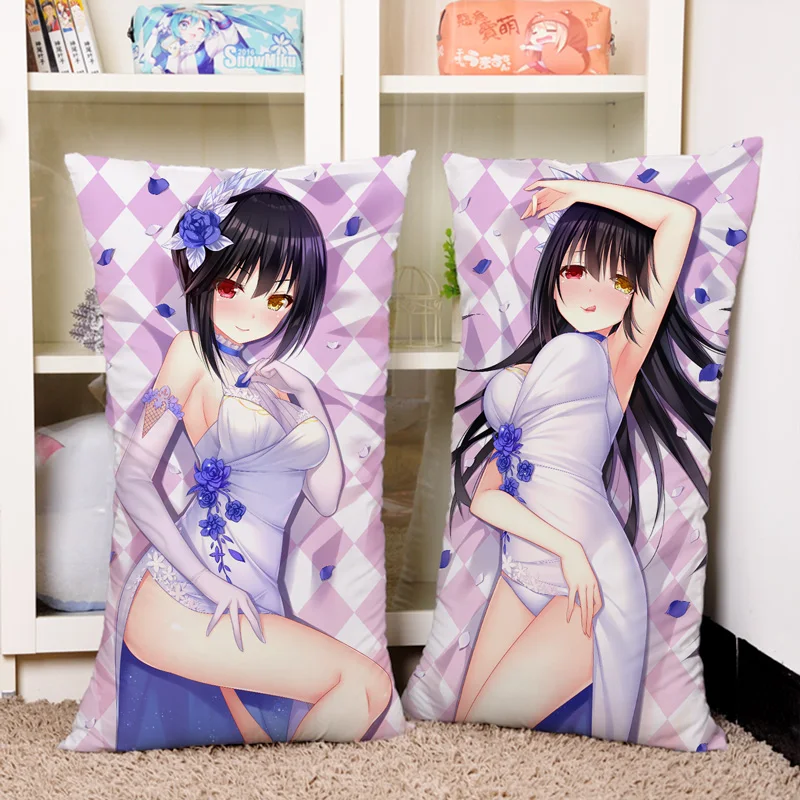 

Anime Cartoon Date A Live Tokisaki Kurumi Hugging ectangle Poszewki Dakimakura Pillows Cases Cover Pillowcase Cosplay Cushion 20