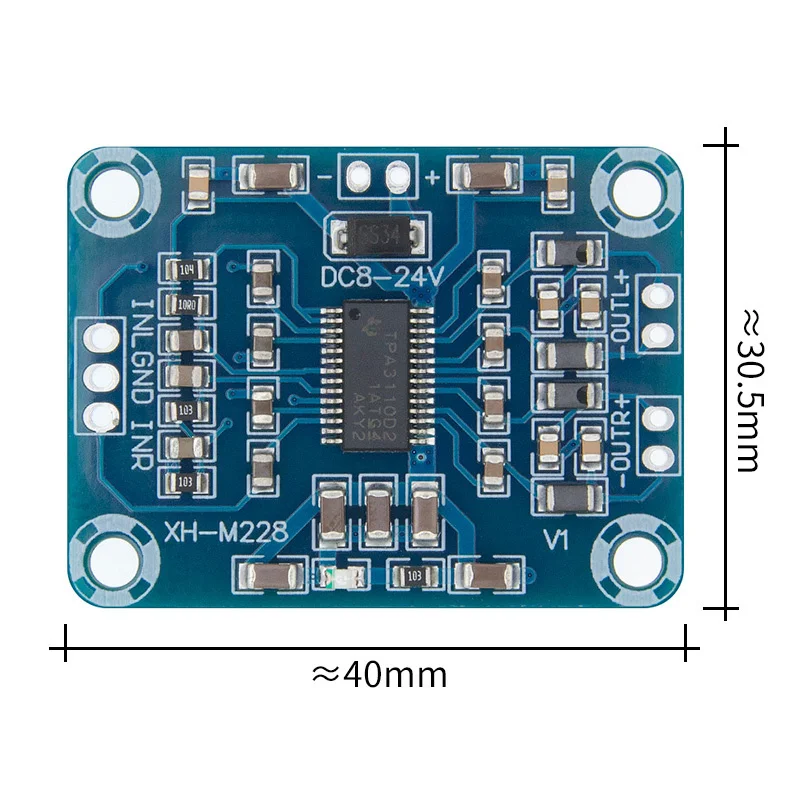 Neue 2X15W Digitale Audio Stereo Verstärker Modul Bord TPA3110 Klasse D Power AMP Stereo Lautsprecher Verstärker Elektronische Komponenten