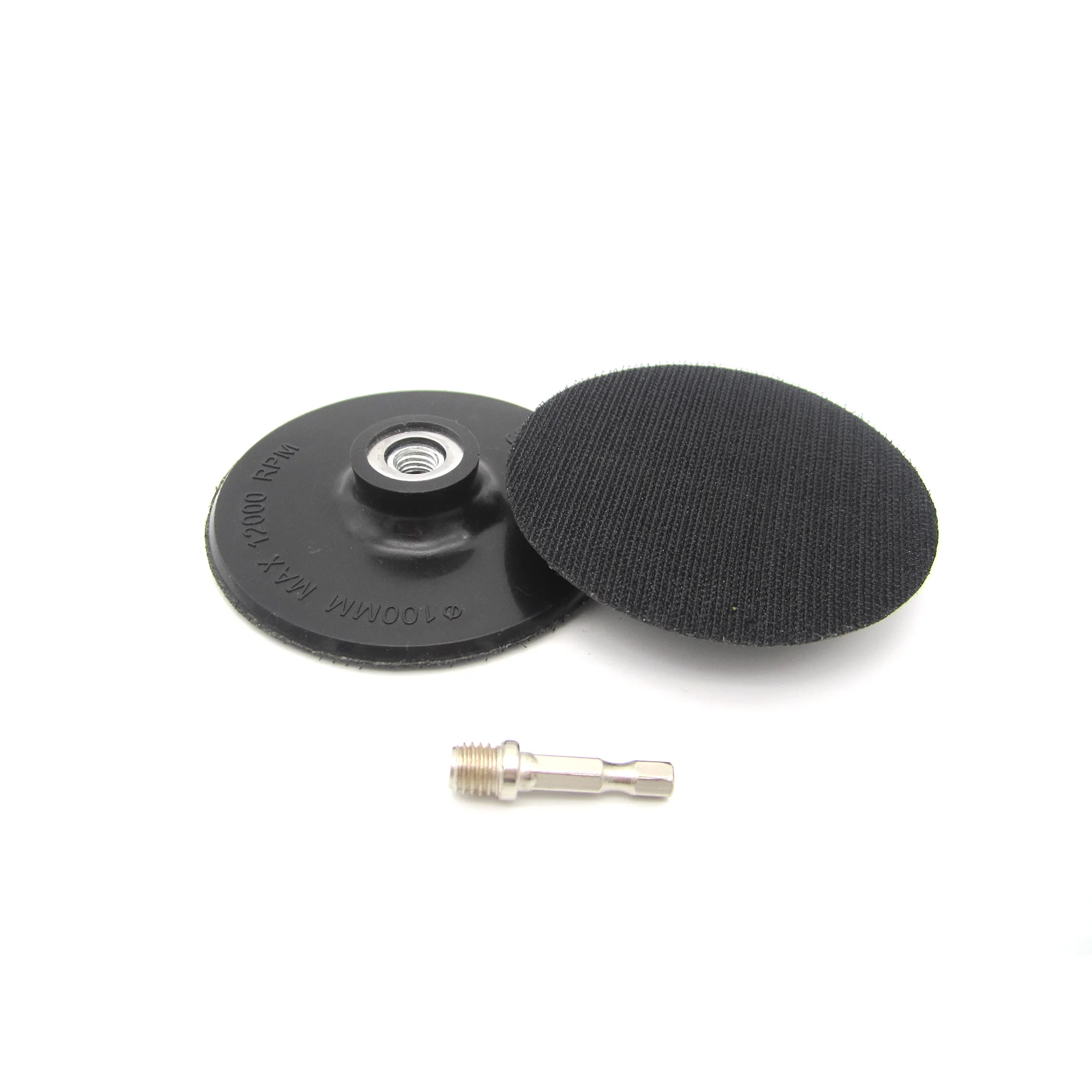 4 Cal (100mm) M10 nici Back-up stopa szlifierska + 6mm Shank dla 4 "Hook & Loop tarcze diamentowe do polerowania, kamień ścierne akcesoria