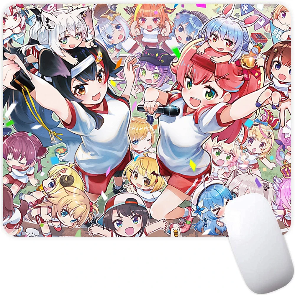 Kleine Gaming Muismat Computer Muismat PC Gamer Muis Mat Laptop Muismat Anime Hololive Muis Tapijt Toetsenbord Mat Bureau Pad