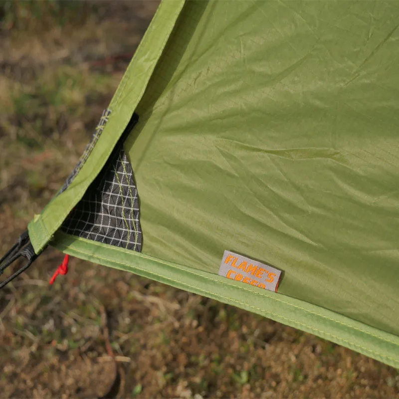 FLAME'S CREED Lanshan 2 Pro Just 920 Gramm 2-seitiges 20D-Silikon-Leichtgewicht-2-Personen-Rucksack-Campingzelt für 3 und 4 Jahreszeiten – Detail 7