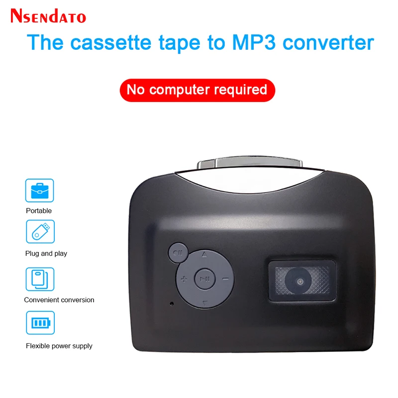 Portable Ezcap230 USB Cassette Signal Converter Tape to MP3 Music Recorder Cassette Player Converter for USB Flash free Driver