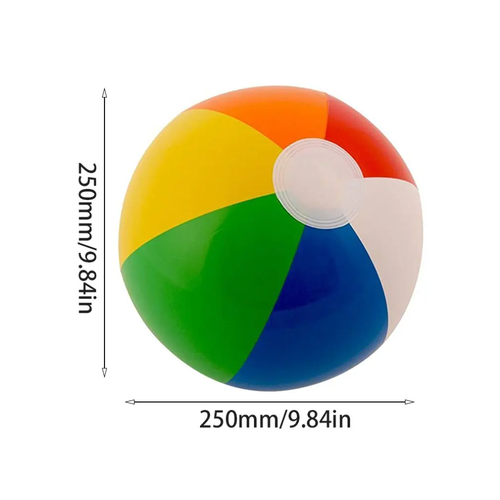 Pelota inflable de 30Cm para niños, juguete de playa de 6 colores