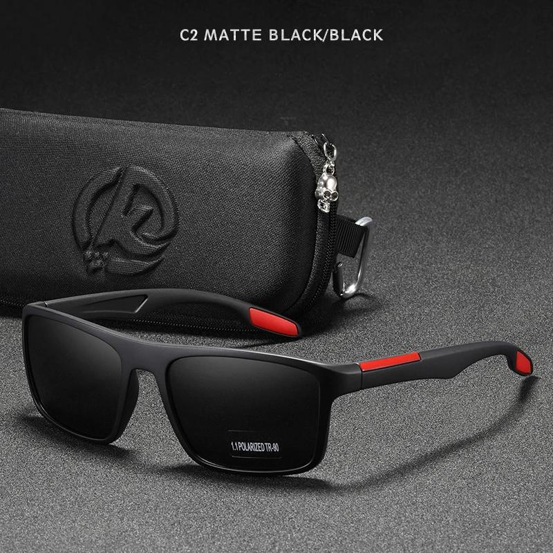 KDEAM Rechteckige Ultraleichte TR90 Sonnenbrille Herren Polarisiert Großhandel 9