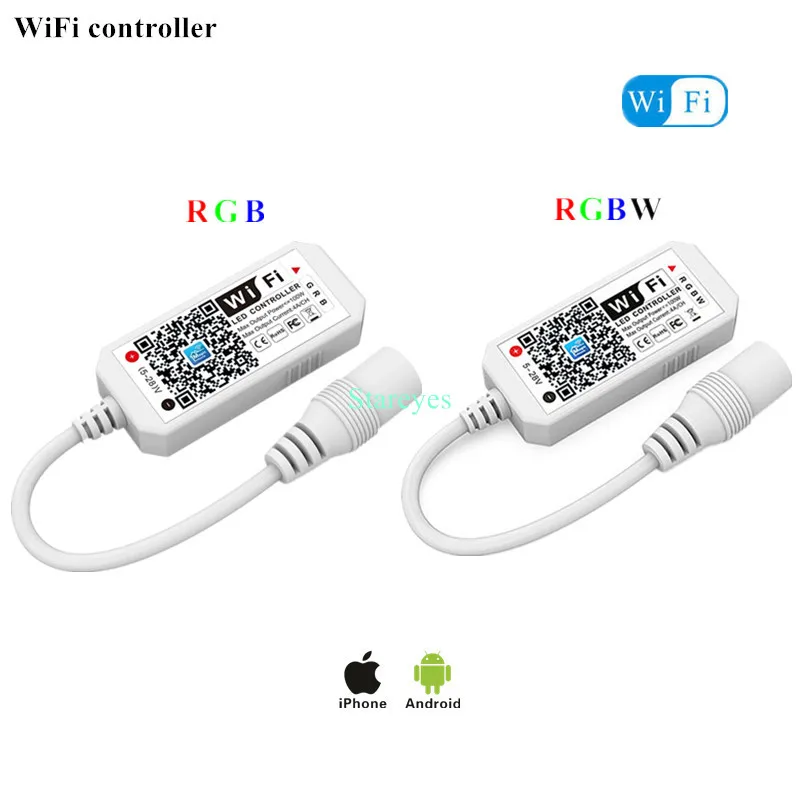 Controlador remoto inalámbrico Magic Home WiFi, atenuador DC5V, 12V, 24V, un solo color, RGB, RGBW, Alex, Tuya, Control remoto para tira LED