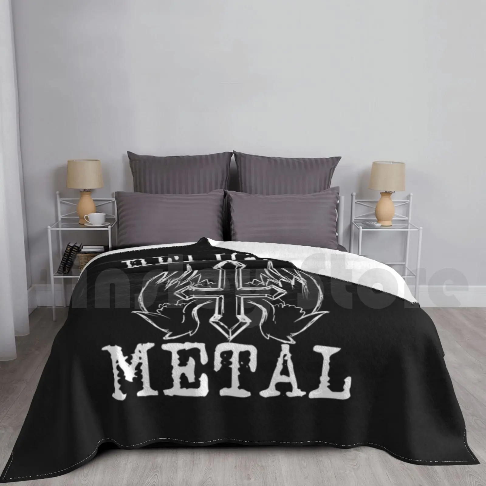 Religion Metal Blanket For Sofa Bed Travel Metal Heavy Metal Rock Heavy Black Metal Musik Death Metal Festival