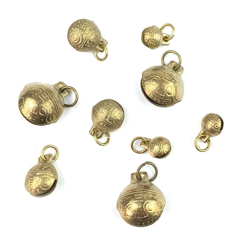 Cute Durable Pet Dog Accessories Copper Bells Pet Collar Accessories Jingle Small Metal Bronze Bell For Pet Necklace Accessories