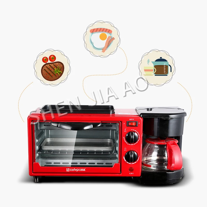 Three-in-one breakfast machine Coffee machine oven-baked machine One machine High-power breakfast machine