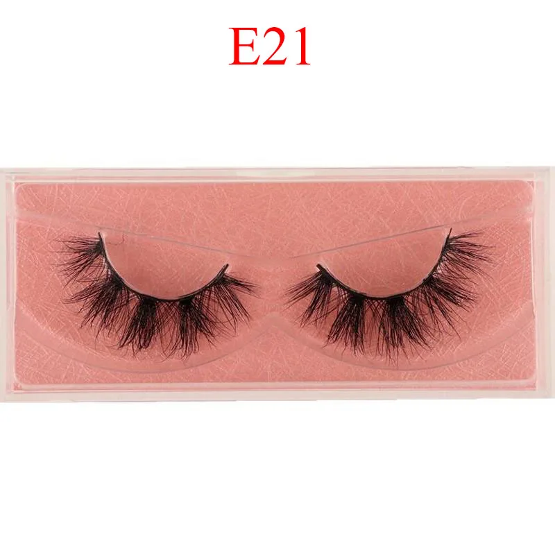 Mink Lashes 3D Mink Eyelashes 100% Cruelty free Handmade Mink Eyelashes Soft Flexible Natural False Eyelashes Makeup E9 DOCOCER