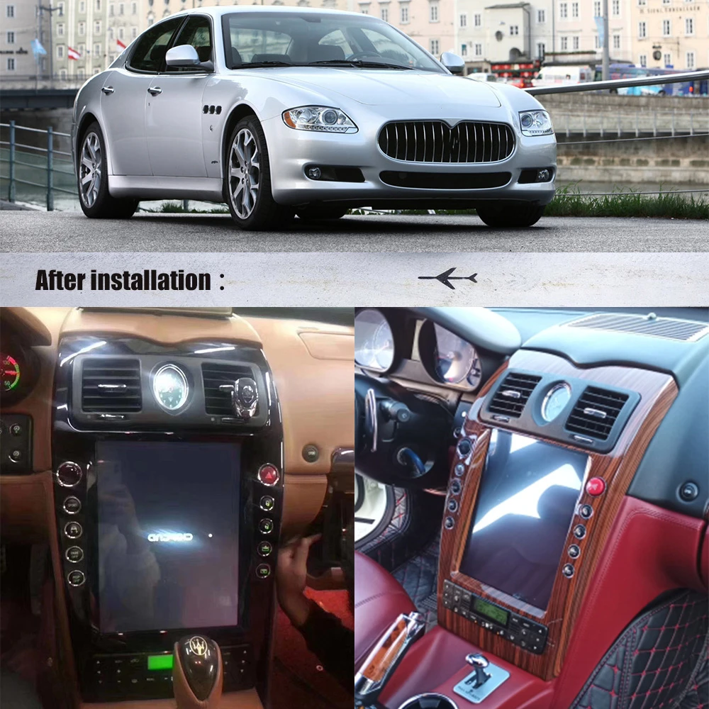 For Maserati Quattroporte Radio Android 2004 - 2012 Car Multimedia Stereo Player Gps Navigation Head Unit Px6 Screen 64gb