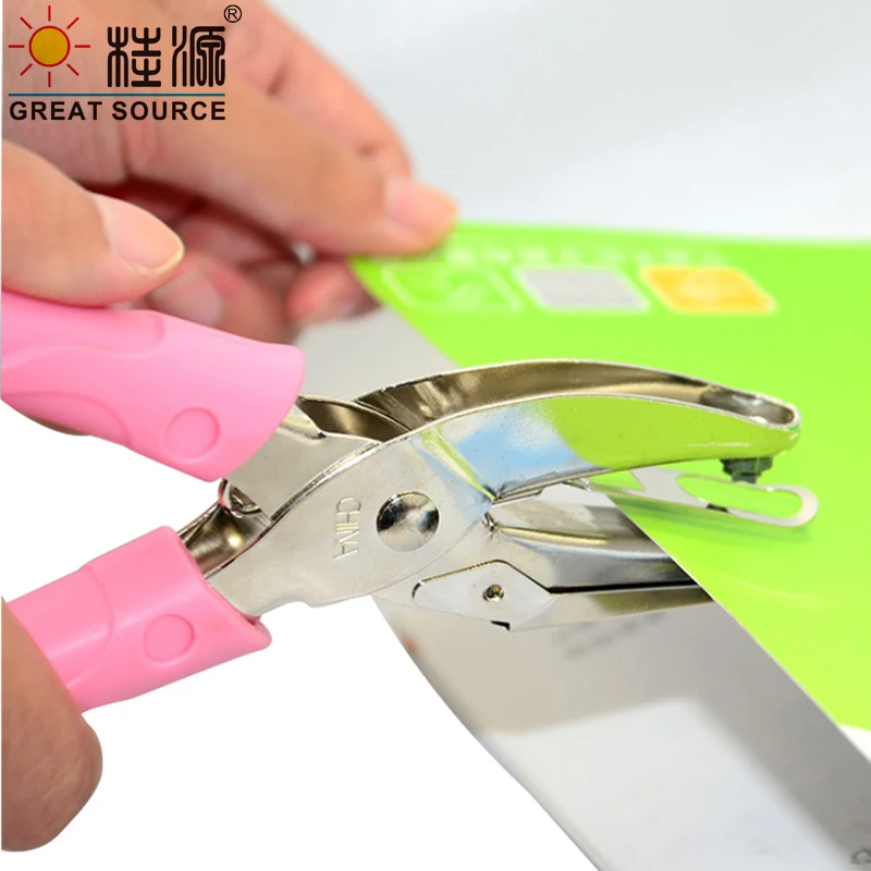 MQQ Manual Hole-Punch Device Shaped Hole  Punch Device For Paper Card Punch Single Hole(12PCS)