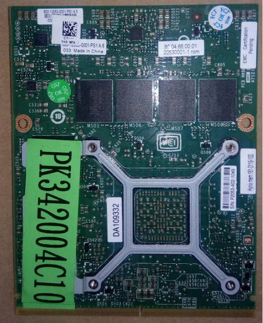 GTX 780M GTX780M 4G N14E-GTX-A2 Graphic Video Vga Card For Dell Alienware M17X R5 R4 M18X R2 R3 R4 DDR5