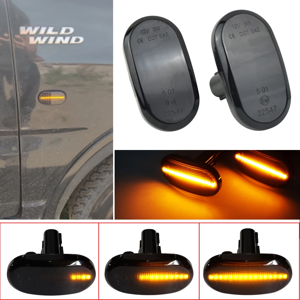 Dynamic Side Marker Turn Signal Indicator Repeater Light For Suzuki Jimny JB64W Sierra JB74W JB23W Lapin For Mazda For Chevrolet