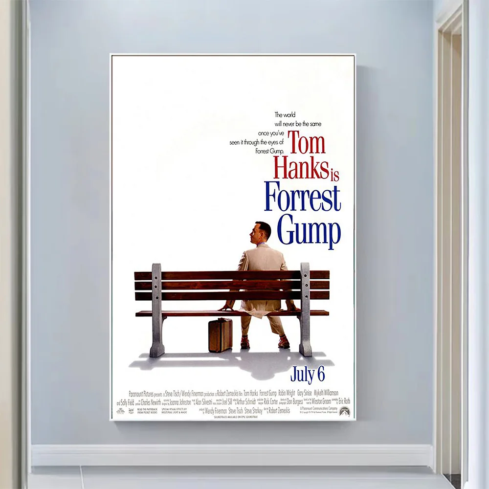 V0877 Forrest Gump Vintage Classic Movie Wall Silk Cloth HD Poster Art Home Decoration Gift