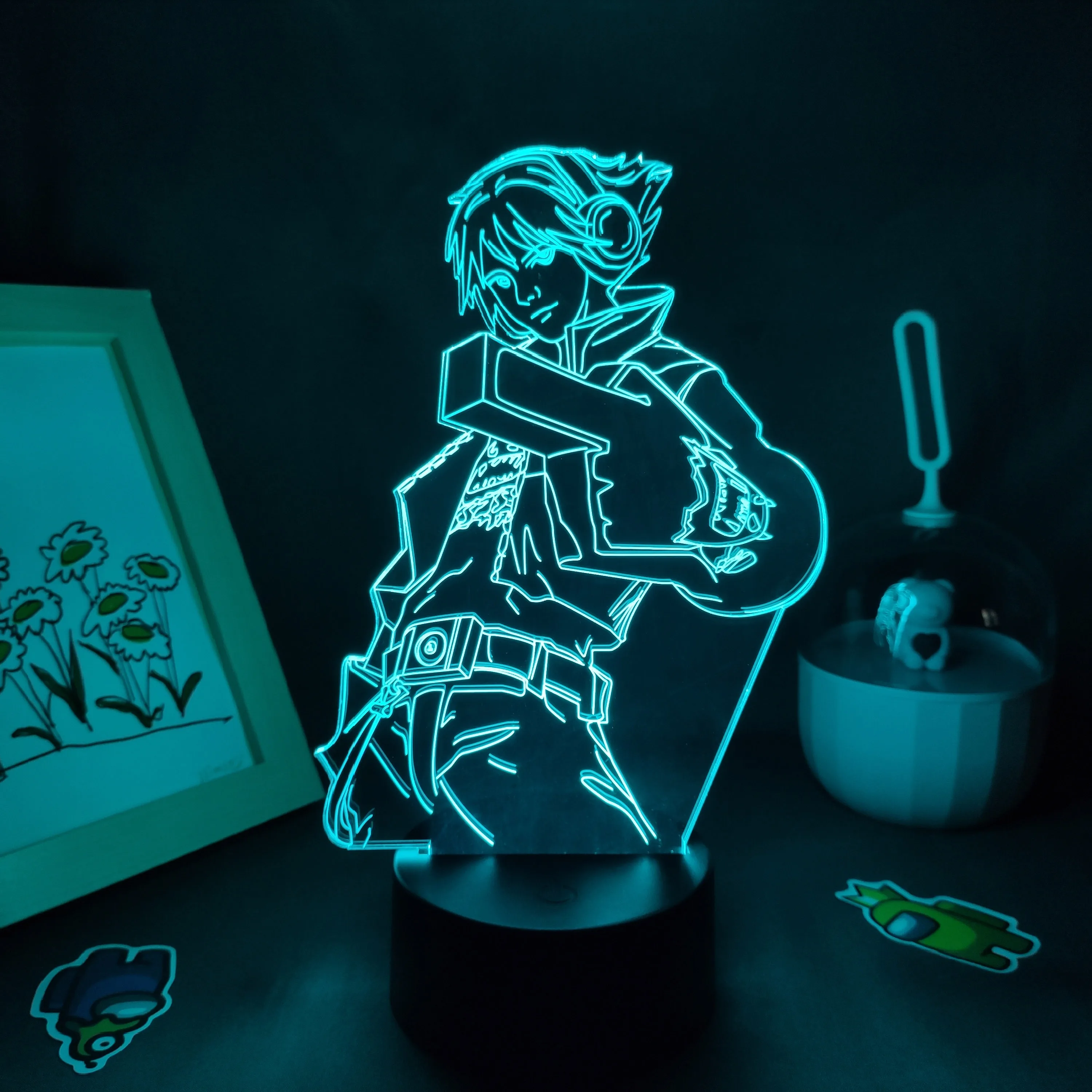 LOL фигурка игры The Prodigal Explorer Ezreal лампы 3D светодиодные RGB неоновые ночники подарок для комнаты красочный декор для стола Лига Легенд