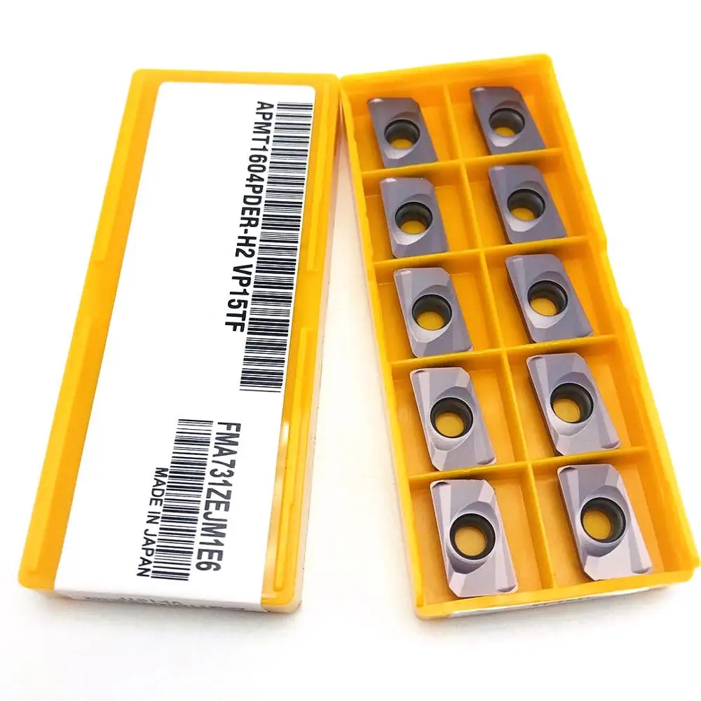 CNC Metal Turning Lathe Tool, Ferramenta Carbide, Peça de corte, APMT1604PDER M2, APMT1604PDER H2, VP15TF, alta qualidade