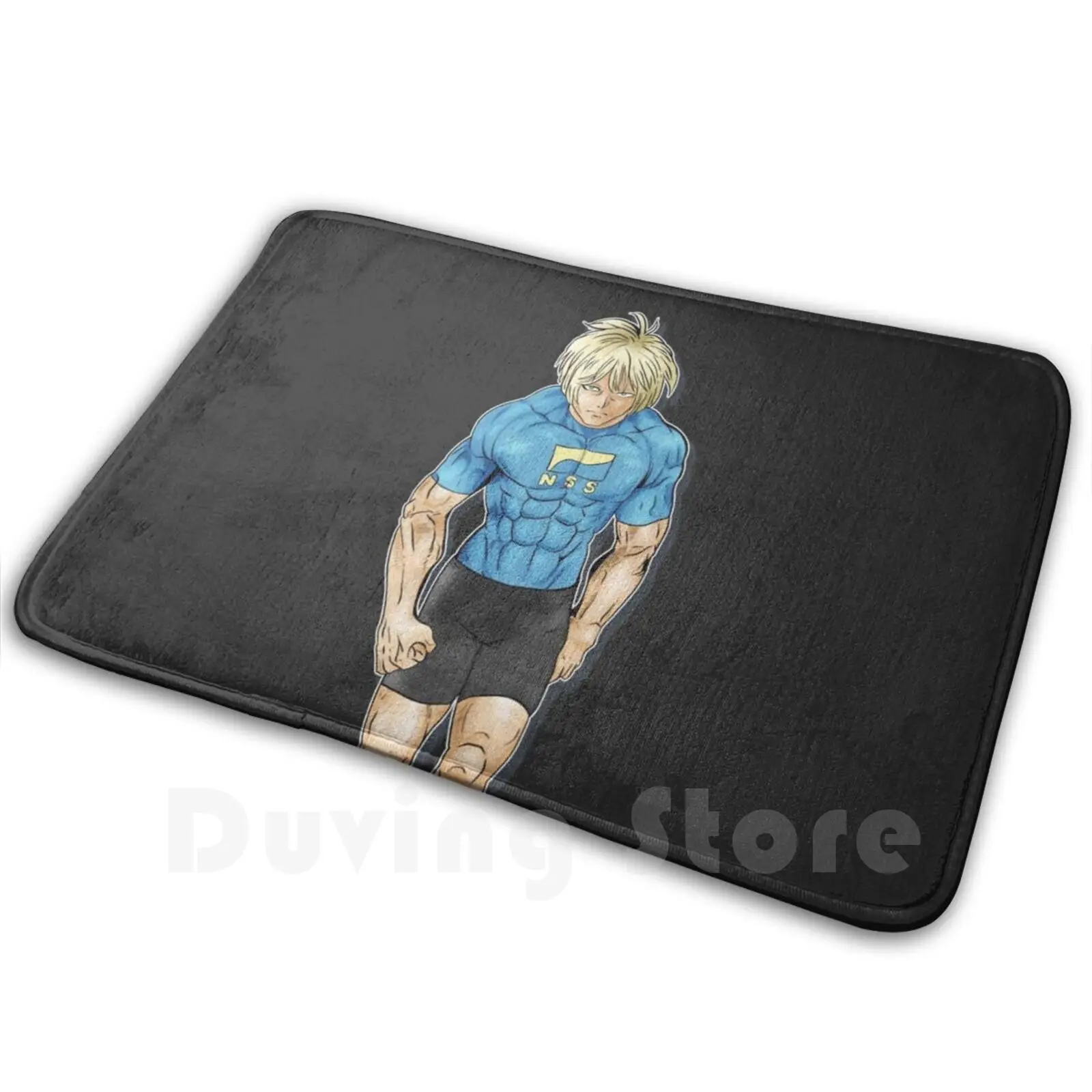 Cosmo Imai Mat Rug Carpet Anti-Slip Floor Mats Bedroom Kengan Ashura Cosmo Imai Anime Manga Martial Arts Fighter Muscle