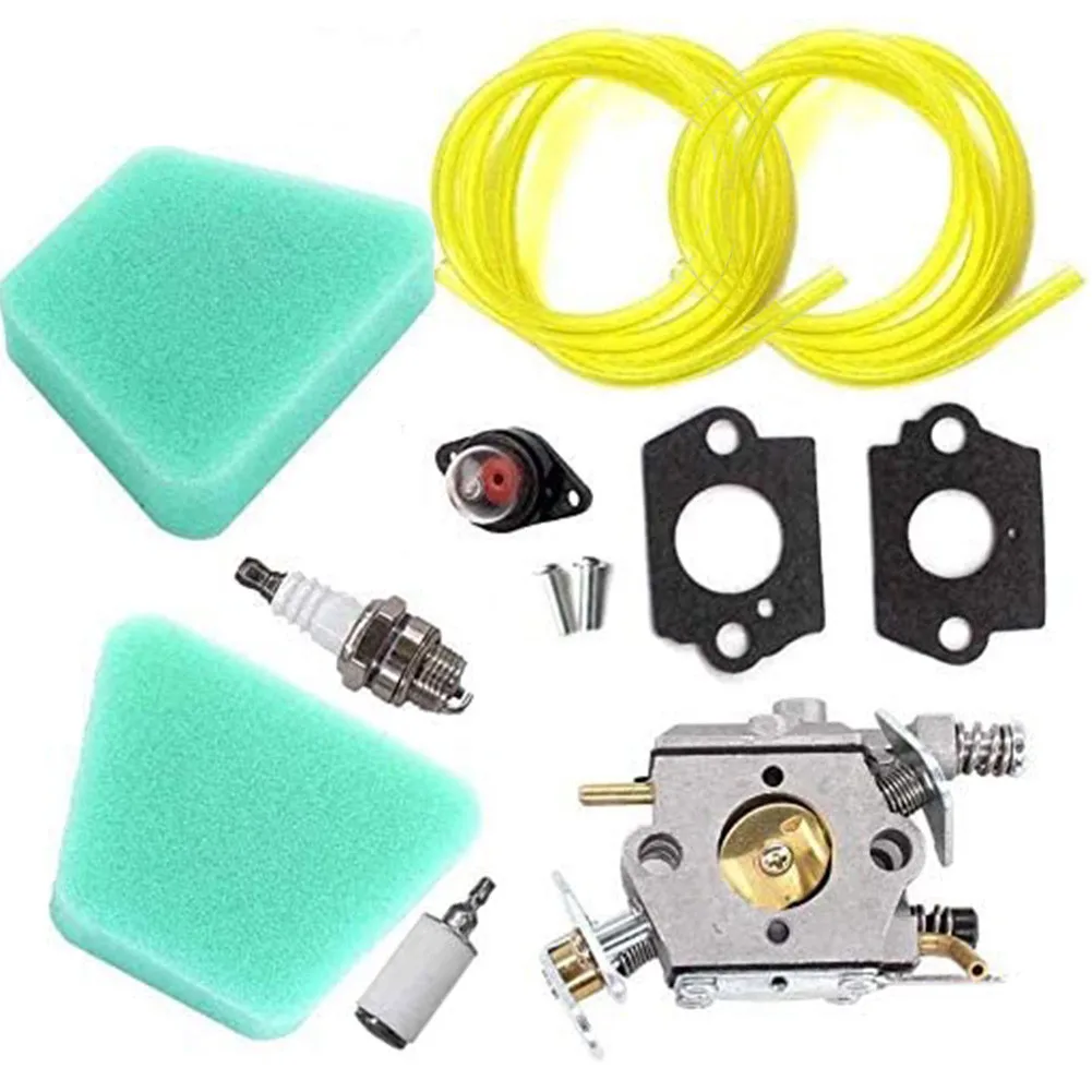 Chainsaw Carburetor For Partner 350 351 370 390 420 Mcculloch 333 335 338 Poulan 050 2055 2115 Primer Pump Spark Plug Carb Kit