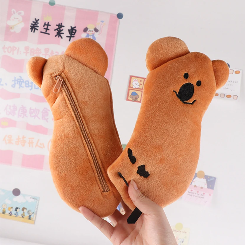 Pencil Case Cosmetic Bag Goods For School Estuche Stationery Fu Fu You Saw In Korea Kawaii Storage Pencilcases Special Office