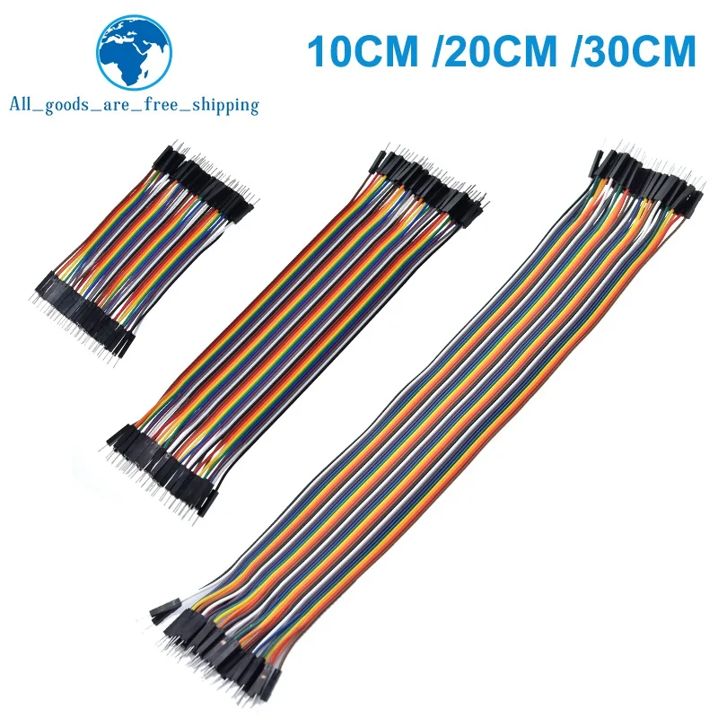 TZT Dupont Line 10CM 20CM 30CM 40Pin Male to Male + Male to Female and Female to Female Jumper Wire Dupont Cable for Arduino