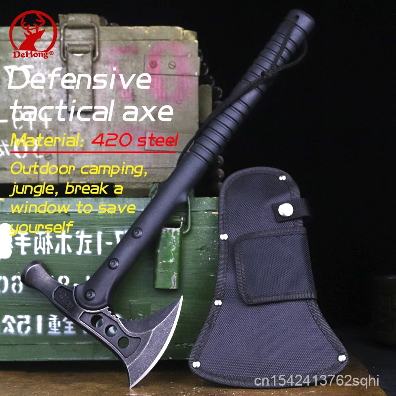 多目的アメリカンファイアレスキューハンマーaxe車両マウントサバイバルキャンプタクティカルaxeマウンテンバイクチョッピングハンドaxe