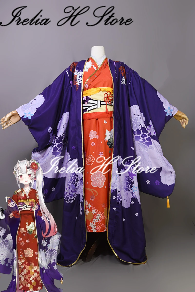 

Irelia H Store Game VTuber Hololive Nakiri Ayame New year Kimono Cosplay Costume Custom made size