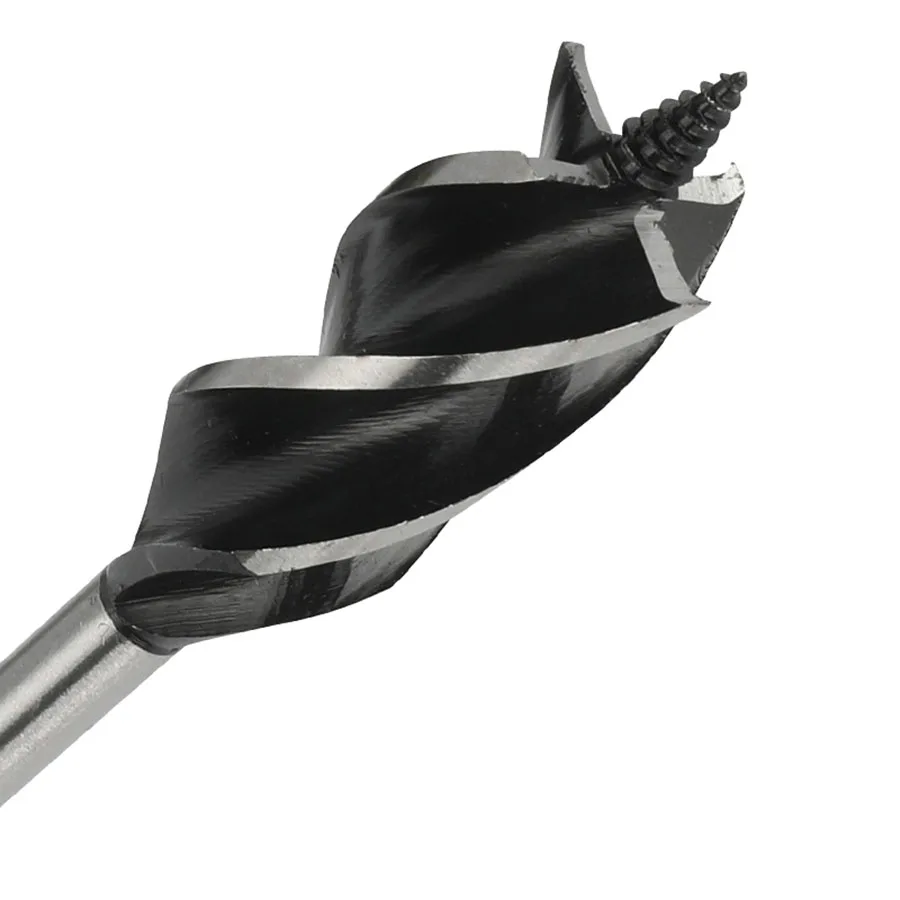 Gỗ Hỗ Trợ Mũi Khoan 4 Khe Cắm 4 Cánh Gỗ Mũi Lục Giác Tay Cầm Reaming Khoan Lỗ Mở 10-35Mm Tiều Phu