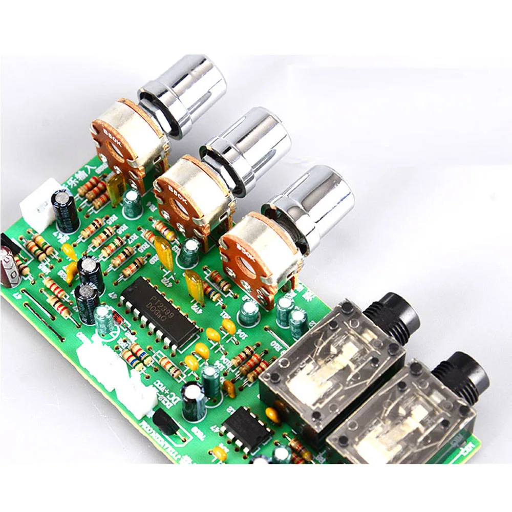 OK239A Mikrofon Penyetelan Amplifier 12V Menyebarkan Papan Penyetelan Depan DIY