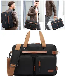 2024 New Convertible Backpack 15.6/17.3Inch Nylon Waterproof  Laptop Backpack Fashion Travel Business Backpack