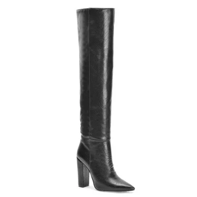 Stiletto High Heels Long Boots Women Sexy Over The Knee Boots Ladies Patent Leather Night-club Dancing Fetish Shoes Big Size